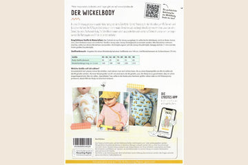 Papierschnittmuster "Wickelbody" von Lybstes (Gr. 50-98)